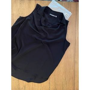 Lisa RInna Sleeveless Black Blouse - XL